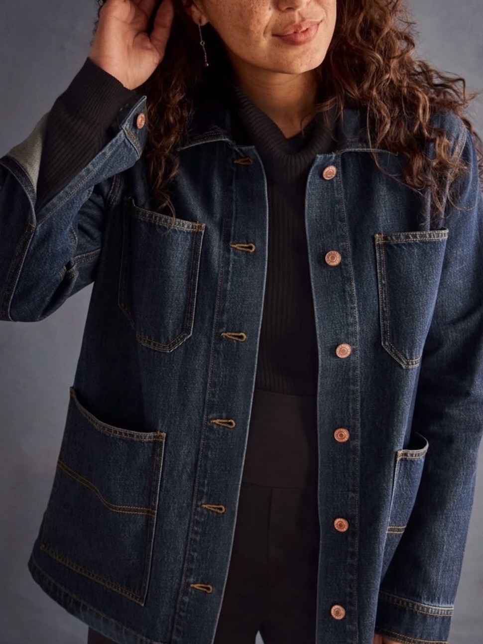Cabi Barn Jacket. Women’s Indigo Denim Jacket